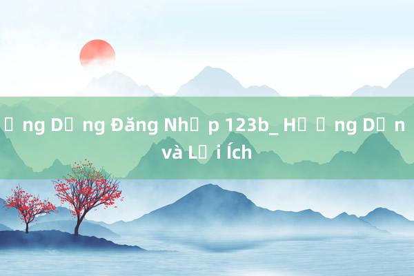 Ứng Dụng Đăng Nhập 123b_ Hướng Dẫn và Lợi Ích